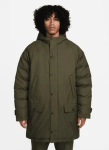 $350 Men's Size XL Nike Life Insulated Parka Green Green FB7587-325 Oversized - Picture 1 of 3