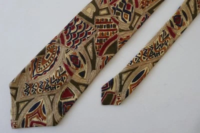 CORBATA VINTAGE BURBERRY OF LONDON 100 % SEDA COLOR OLIVA/BEIGE EE. UU. ¡USADA EN EXCELENTE ESTADO! Foto 1 de 4