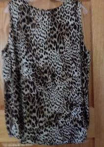 CHICO’S Animal Print Lagenlook Shirt Leopard Top  - Bild 1 von 5