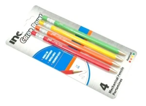 1 PACK 4 MECHANICAL PENCILS INC® COLOR POINT™ 2.0mm COLORED LEAD ASSORTED COLORS - Picture 1 of 1