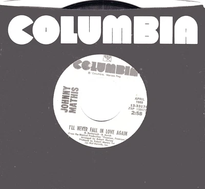 Johnny Mathis: I'll Never Fall In Love Again / A Time For Us ..45 RPM 4376 - Image 1 of 3