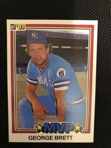 1981 DONRUSS - GEORGE BRETT #491 - KANSAS CITY ROYALS MVP