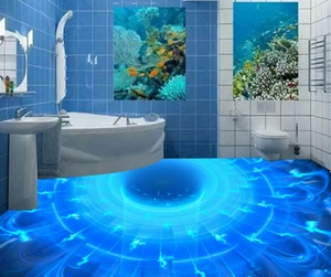 3D Universe Flower 84 Floor WallPaper Murals Wall Print Decal AJ WALL CA Lemon - Picture 1 of 6