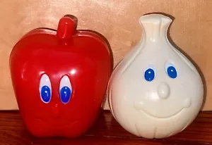 VTG Meritus Industries Play Smiling Face Cooking Playset 1983 Apple/Onion - Picture 1 of 3