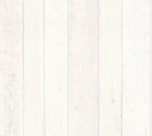 Vliestapete Holz-Optik Planken Holzbrett weiß AS Creation 8550-46 (2,49€/1qm) - Bild 1 von 7