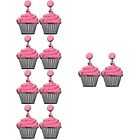  5 Pairs Cupcake-Ohrringe Lustige Keks-Ohrringe Für Frauen Mädchen Acryl