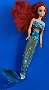 Gorgeous Vtg Mattel Disney 1995 Princess Ariel Doll 12” Red Hair Blue Eyes - Picture 1 of 6