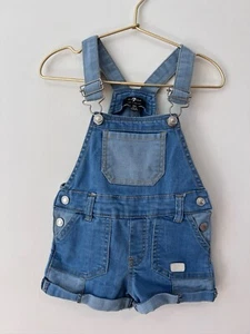 Baby Denim Overalls Bib Size 18M 7 For All Mankind - Picture 1 of 6
