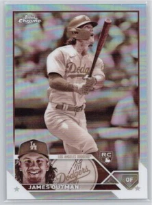 2023 Topps Chrome #81 James Outman Sepia Refractor LA Dodgers RC Baseballkarte - Bild 1 von 2