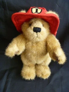 Boyds Collections Buckley Feuerwehrmann musikalischer brauner Teddybär Plüsch Feuerwehrmann Hut 10 Zoll - Bild 1 von 8