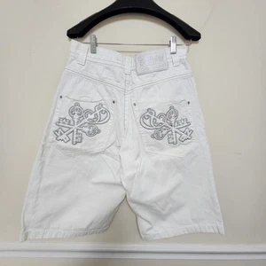 Vintage Southpole jean Shorts Mens Size 32 Jorts Y2K baggy Embroidered Grunge - Picture 1 of 9