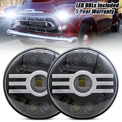 Faros LED redondos sellados de 7 pulgadas para camioneta Dodge B100 B200 B300 1971-1974 Foto 1 de 4