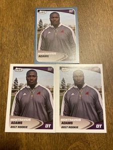 (3) Montravius Adams RC 2017 Sage Hit Blue Rookie Lot Combined Shipping - Picture 1 of 2