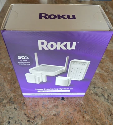 Roku Home Monitoring System SE - 2 Door Window Motion Sensors Keypad - SS1000R - - Image 1 of 4