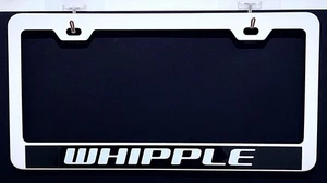 Whipple White Metal License Plate Frame - Picture 1 of 3