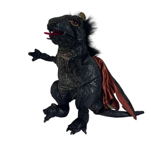 Folkmanis Black Wyvern Drache Puppe Plüschtier 15 Zoll Stofftier Lovey - Bild 1 von 6