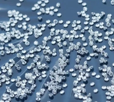 2 MM Round Cut Lab Grown Diamond VS+ Lab Created Diamond For Making Jewellery - Image 1 of 3