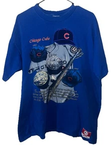 Camisa DE COLECCIÓN Chicago Cubs Para Hombres Grande Azul Nuez moscada Mills MLB Béisbol Algodón - Imagen 1 de 4