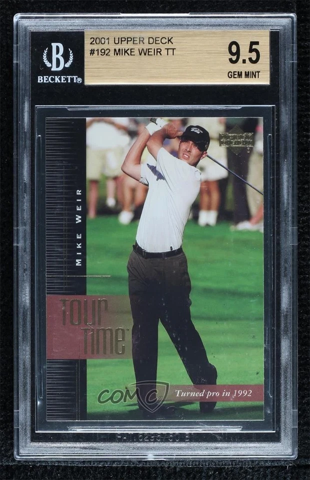 2001 Upper Deck Tour Time Mike Weir #192 BGS 9.5 GEM MINT Rookie RC - Image 1 of 2