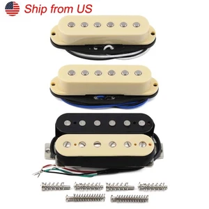 Fleer Creme HSS ST Gitarren-Pickup-Set Alnico 5 Single Coil & Humbucker Tonabnehmer 8-9K - Bild 1 von 18