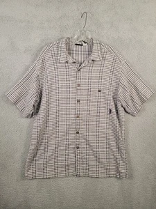 Patagonia Shirt Mens Large Plaid Organic Cotton Short Sleeves Button Up pocket - Picture 1 of 9