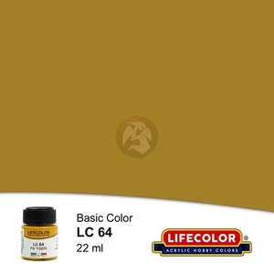 LifeColor Acrylic Paint LC Basic Colors Gloss Ochre FS 13275 (22ml Bottle) LC64 - Picture 1 of 1