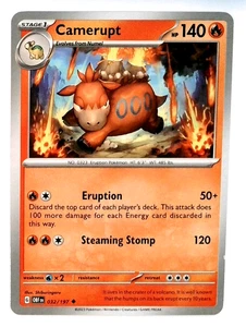 Pokemon Camerupt Card 032/197 Obsidian Flames - Picture 1 of 1