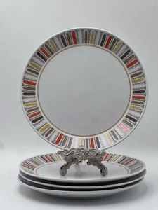 "4 platos de cena vintage de 10,5"" Noritake Progression Mardi Gras 1960-1970" - Imagen 1 de 5