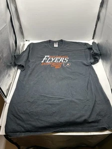 Vtg Philadelphia Flyers 1997 Eastern Finals Embroidered Logo T-shirt XL Hockey - Picture 1 of 10