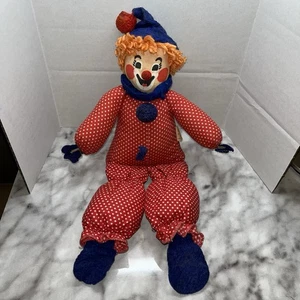 Vintage Calico Critters Clown Stoffpuppe Plüsch Zirkus Stofftier Spielzeug - Bild 1 von 7