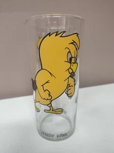 Vtg 1973 Henery Hawk Pepsi Collector Series Black Letters Federal Thin Glass - Picture 1 of 7