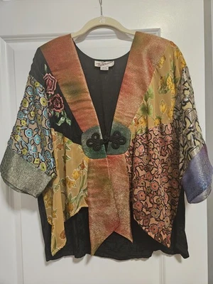 Precioso chal kimono 100 % rayón estilos esterlina - Hecho en India - Talla única Foto 1 de 4