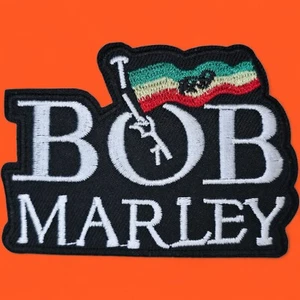 BOB MARLEY REGGAE MUSIC JAMAICA RASTAFARI EMBROIDERED IRON ON PATCHH - Picture 1 of 3