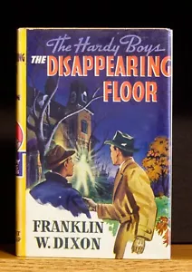 VINTAGE HARDY BOYS - The Disappearing Floor - w/DJ - ZANE GREY AD - Picture 1 of 4