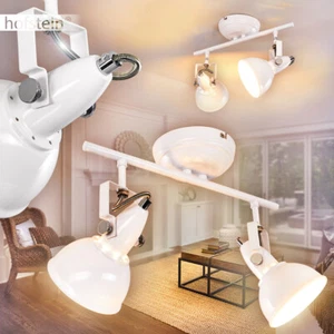 Lámpara de techo de 2 llamas pasillo tablones foco salón dormitorio iluminación blanco - Imagen 1 de 4