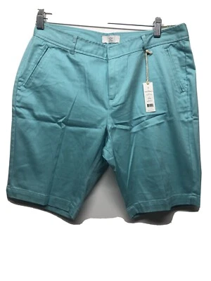 Nuevo con etiquetas Pantalones Cortos Docker Stretch Twill Mujer Cromis Verde Turquesa 6P Foto 1 de 4