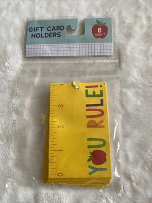 Portatarjetas regalo suministros para profesores 6ct Foto 1 de 2