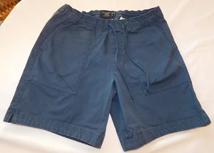 Abercrombie & Fitch Men's Shorts Casual Short Navy Blue Size M Stretch GUC - Picture 1 of 4