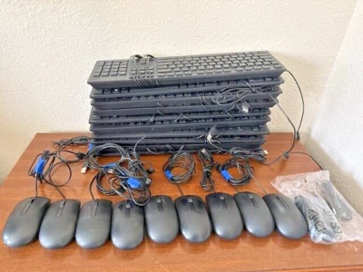 X10 BUNDLE Dell MS116 Wired Mouse with KB216 Keyboard Combo - Image 1 of 4