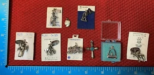 VINTAGE LOT 9 STERLING SILVER JEWELRY PENDANTS MAISEL'S 103B - Picture 1 of 12