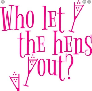 WHO LET THE HENS OUT IRON-ON TRANSFER. - Picture 1 of 2