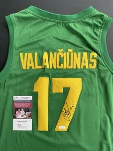 Maglia Jonas Valanciunas firmata autografata Olimpiadi Lituania JSA COA Wizards - Foto 1 di 4