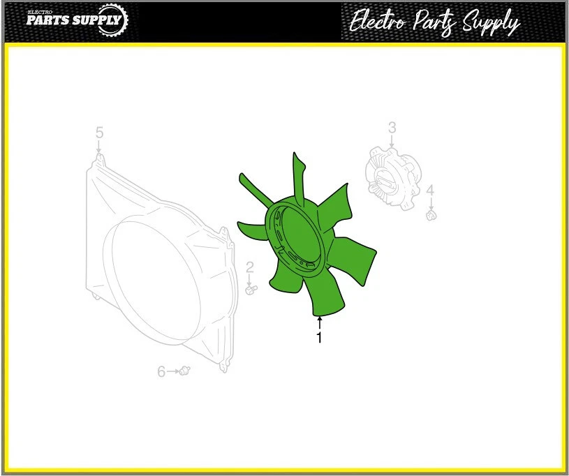 Radiator Cooling Fan Blade for Suzuki XL-7 04-06 2.7L V6 - Image 1 of 1