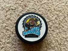CLEVELAND LUMBERJACK COLORFUL HOCKEY OFFICIAL IHL PUCK SLOVAKIA GREAT FOR AUTOS 