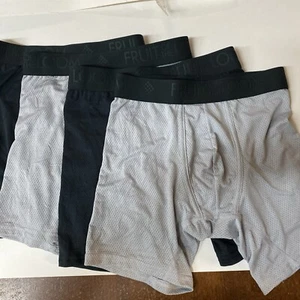 Fruit of the Loom Men's Breathable Micro-Mesh Boxer Brief Underwear 4 Pair Small - Picture 1 of 2