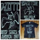 Led Zeppelin Swan Song Tour America 1977 tie dye t shirt Small NEW Jimi hendrix