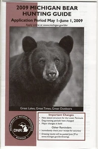 Michigan DNR 2009 Black Bear Guide Digest Law licencia de cazador - parche Mi-Ciervo - Imagen 1 de 1