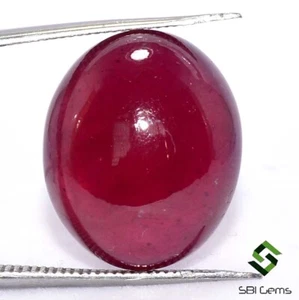 17.8x14.7 mm Natural Ruby Oval Cabochon 22.27 CTS Deep Reddish Shade Gemstone GF - Picture 1 of 7