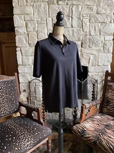 Michael Michael Kors Mens Short Sleeve Black Polo Size L 44” Chest - Picture 1 of 11
