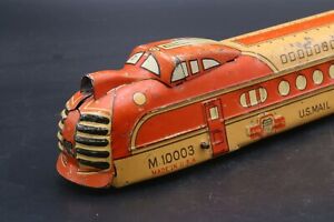 (2) Ca.1930s MARX M10003 Union Pacific Tin Litho Wind-up Toy Trains